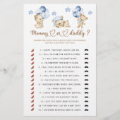 Papier Jeu de baby shower maman ou papa (Devant)