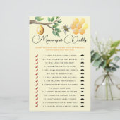 Papier Jeu de baby shower maman ou papa (Debout devant)