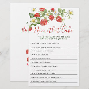 Papier Jeu de Baby Shower Mariage à l'aquarelle tendance