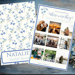 Papier Jeu de Baby Shower Mariée Personnalisé Où Étaient-