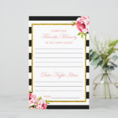 Papier Jeu de Baby Shower - Meilleur Souvenir & Soirée de (Debout devant)