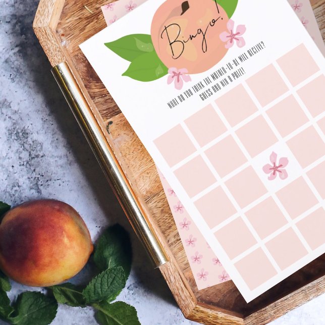 Papier Jeu de baby shower pêche douce Bingo (Créateur téléchargé)