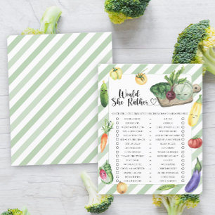 Papier Jeu de baby shower 'Plutôt qu'elle' fait localemen