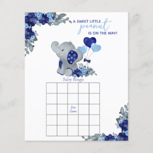 Papier Jeu de Baby Shower pour Garçon Éléphant