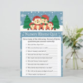 Papier Jeu de baby shower pour le concours de rime du ren (Debout devant)