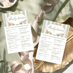 Papier Jeu de Baby Shower : Quel est le contenu de votre 
