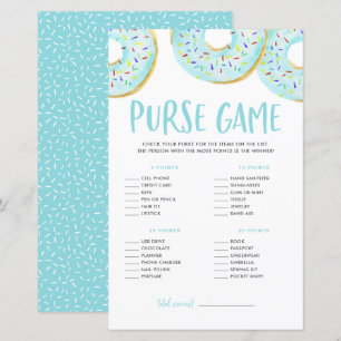 Papier Jeu de baby shower : Qu'y a-t-il dans votre sacros