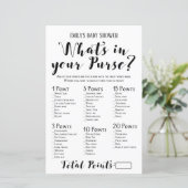 Papier Jeu de Baby shower rustique moderne IMPRIMÉ (Debout devant)