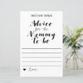 Papier Jeu de Baby shower rustique moderne IMPRIMÉ (Debout devant)