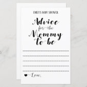 Papier Jeu de Baby shower rustique moderne IMPRIMÉ (Devant / Derrière)