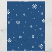 Papier Jeu de Baby shower Silver & Blue Winter Wonderland (Dos)
