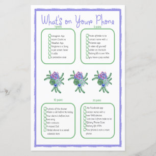 Papier Jeu de Baby Shower Succulent Qu'est-ce qu'il y a s
