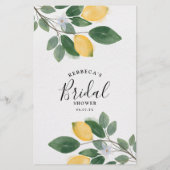 Papier Jeu de Baby Shower sur le thème de l'aquarelle bot (Dos)