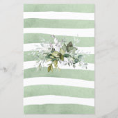 Papier Jeu de Baby shower verdoyant - ABC (Dos)
