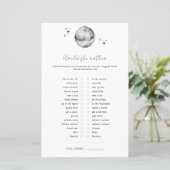 Papier Jeu de Baby Shower 'Would She Rather Disco Ball' (Debout devant)