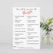 Papier Jeu de Bachelorette "Comme vous connaissez bien la (Debout devant)