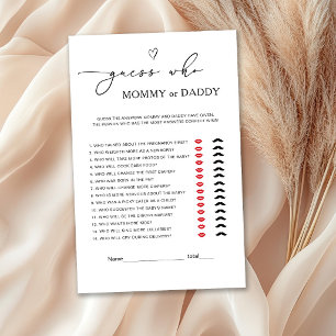 Papier Jeu de bébé maman ou papa neutre en matière de gen