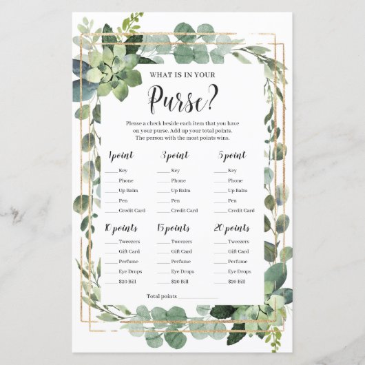 Papier Jeu de bébé rustique succulent qu'est-ce qu'il y a (Devant)