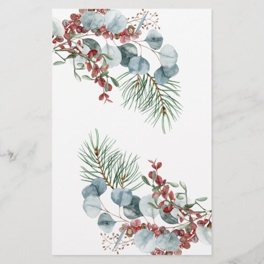 Papier Jeu de bingo à feuillage persistant (Dos)