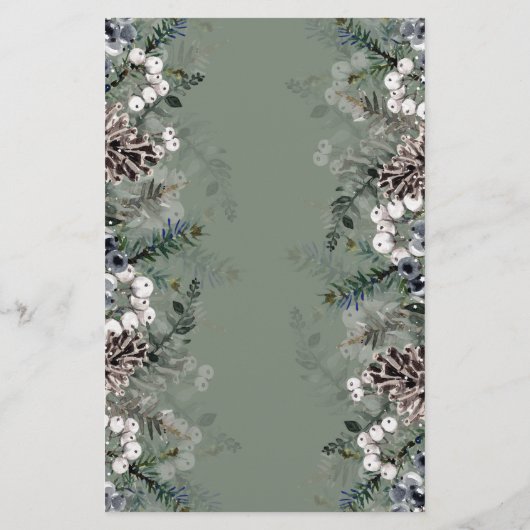 Papier Jeu de bingo à feuillage persistant (Dos)