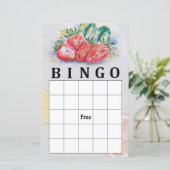 Papier Jeu de bingo aux fraises (Debout devant)