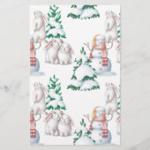 Papier Jeu de Bingo Baby shower d'hiver (Dos)