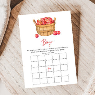 Papier Jeu de bingo Baby Shower Panier de pommes d'automn
