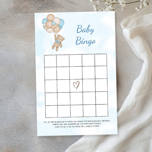 Papier Jeu de bingo bébé ours en peluche (Créateur téléchargé)