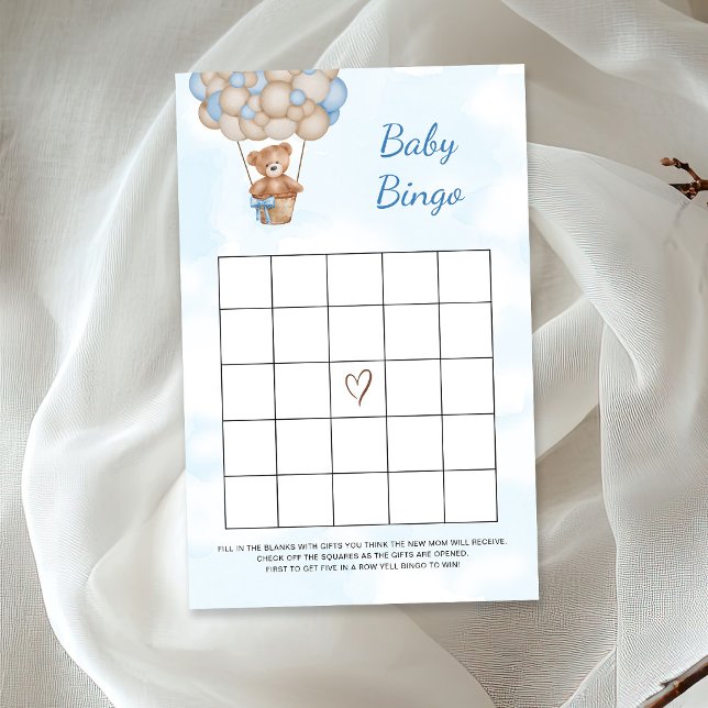 Papier Jeu de bingo bébé ours en peluche (Créateur téléchargé)