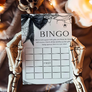 Papier Jeu de Bingo Black Bow gothique Little Boo
