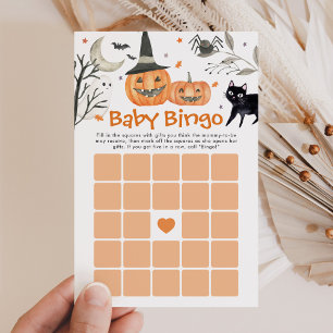 Papier Jeu de Bingo de Baby shower de la petite boîte d'H
