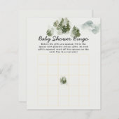 Papier Jeu de Bingo de Baby shower Woodland (Devant / Derrière)