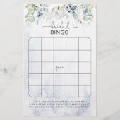 Papier Jeu de bingo de douche d'hiver eucalyptus (Devant)