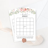 Papier Jeu de bingo de douche rose