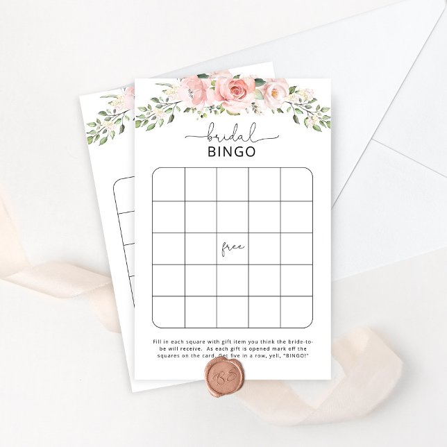 Papier Jeu de bingo de douche rose (Créateur téléchargé)