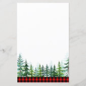 Papier Jeu de bingo de forêt de bûcherons (Dos)