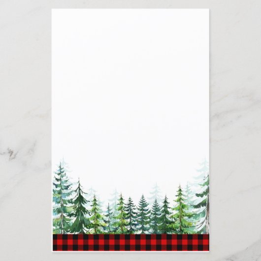 Papier Jeu de bingo de forêt de bûcherons (Dos)