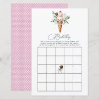 Jeu de Bingo de Mariage sur le thème de la Glace