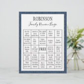 Papier Jeu de Bingo de Réunion Familiale #3 (Debout devant)