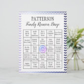 Papier Jeu de Bingo de Réunion Familiale | Chevron (Debout devant)