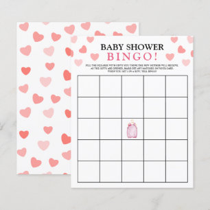Papier Jeu de Bingo Jeux de Baby Shower de la Saint-Val