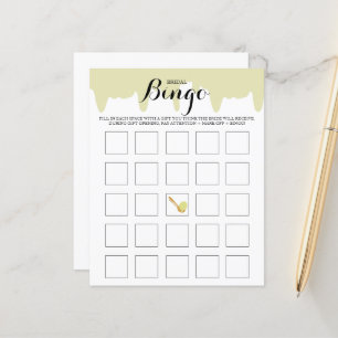 Papier Jeu de Bingo Mariage Pistache Social de Glace