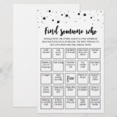 Papier Jeu de bingo modifiable pour trouver quelqu'un (Devant / Derrière)