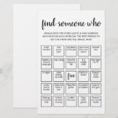Papier Jeu de bingo modifiable 'Trouvez quelqu'un qui...' (Devant / Derrière)