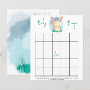 Papier jeu de bingo pour baby shower Bunny Baby