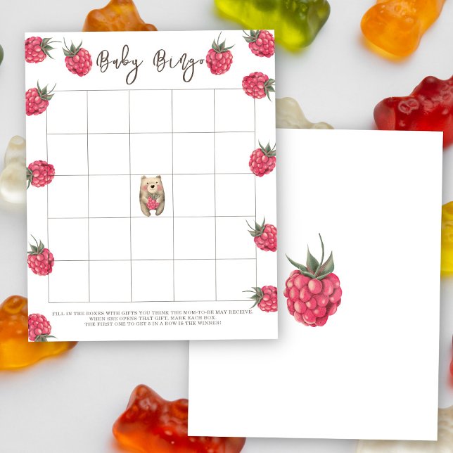 Papier Jeu de bingo pour baby shower - Ours (Créateur téléchargé)