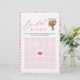Papier Jeu de bingo pour enterrement de vie de jeune fill