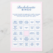 Papier Jeu de Bingo pour Enterrement de Vie de Jeune Fill (Devant)