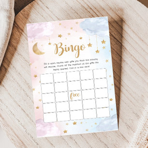 Papier Jeu de Bingo pour la Révélation du Sexe de Bébé Tw