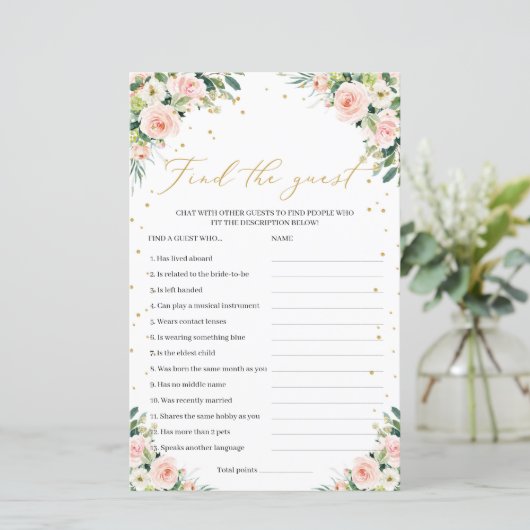 Papier Jeu de boho moderne verdure trouver (Debout devant)